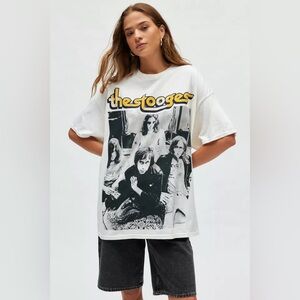NWOT UO The Stooges Iggy Pop Graphic Band T-Shirt Dress Oversized Size Large/XL